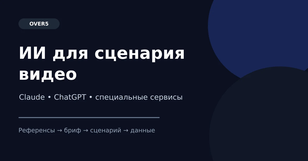 ИИ для сценария видео