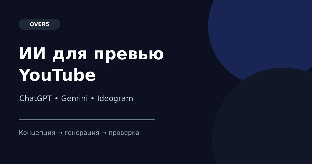 ИИ для превью YouTube